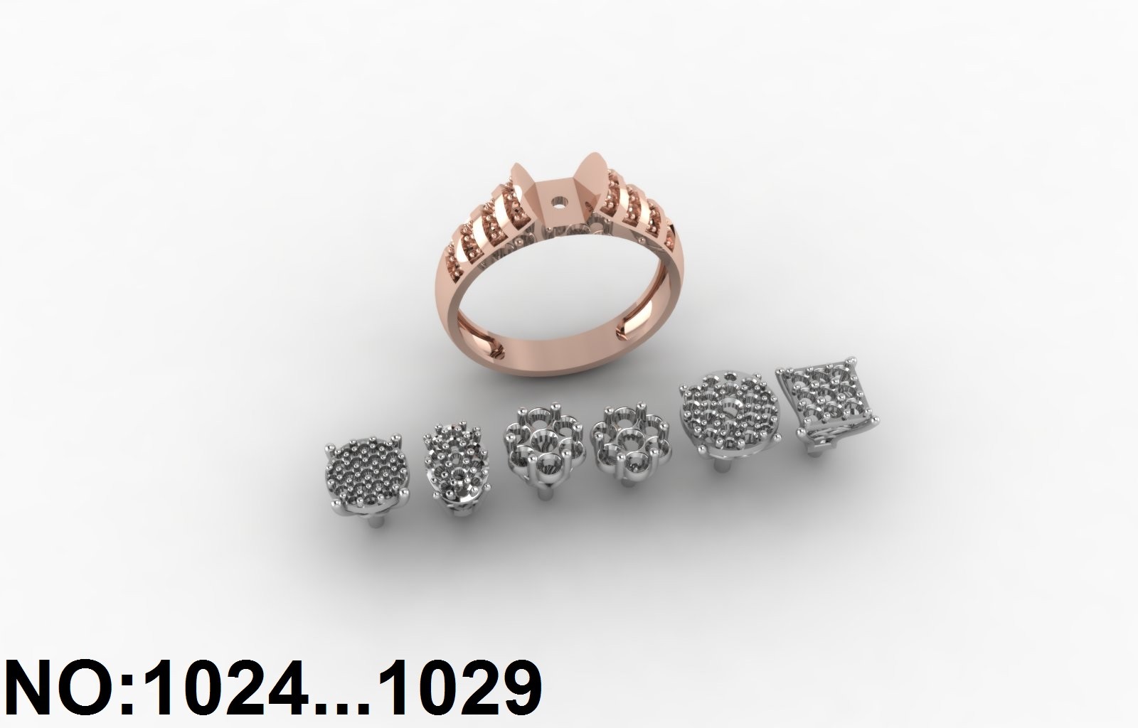 انگشتر زنانه کد 1024 - 1029