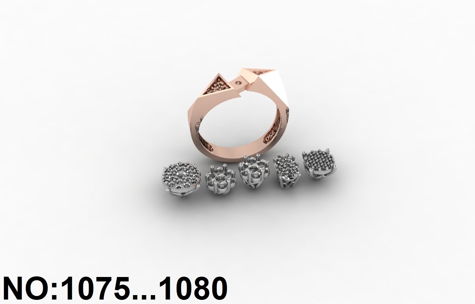 انگشتر زنانه  کد 1076 - 1080