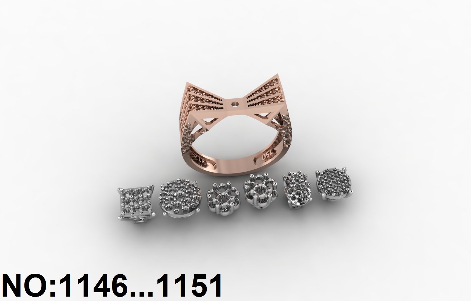 انگشتز زنانه کد 1146 - 1151