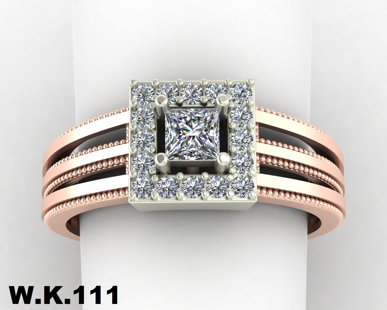 انگشتر زنانه کد :W.K.R111